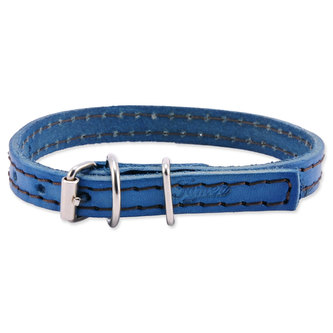 Obojek TAMER kožený 1 / 30 cm tyrkysový