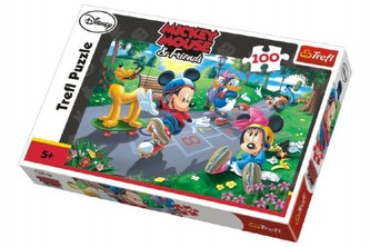 Puzzle Mickey 100 dílků 41x27,5cm v krabici 29x20x4cm