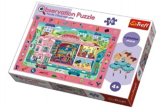 Puzzle "Hledání předmětů" Opera 48x34cm 70dílků v krabici 33x23x6cm