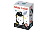 Karty na kroužku pro nejmenší kontrasty Baby Cards 7ks v krabičce 12,5x19x7cm 3m+