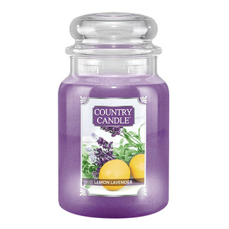 Svíčka ve skleněné dóze Country Candle, Citronová levandule, 680 g