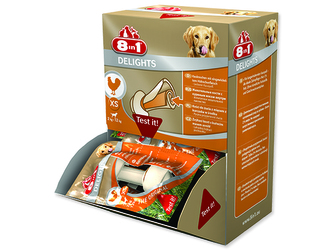 Kosti 8in1 Delights žvýkací XS box