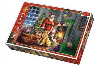 Trefl - Puzzle koláž Vánoce Čas dárků 1000 dílků v krabici 40x27x6cm