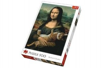 Trefl Puzzle Mona Lisa s kočkou / 500 dílků