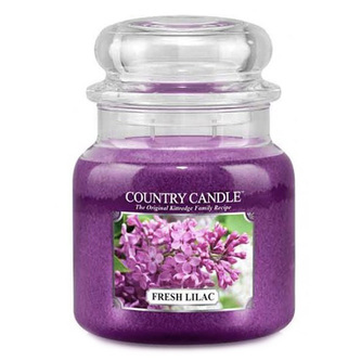 Svíčka ve skleněné dóze Country Candle, Svěží šeřík, 453 g