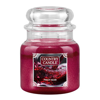 Svíčka ve skleněné dóze Country Candle, Červené víno, 453 g