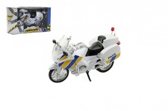 Motorka Záchranáři 112 policie plast 12cm v krabičce český design