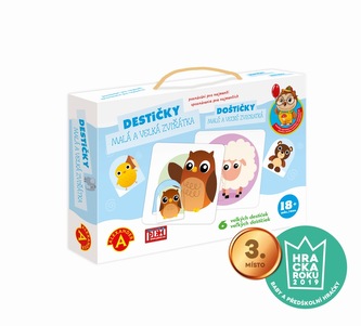 Poznávání pro nejmenší - Destičky -Malá a velká zvířátka