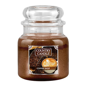 Svíčka ve skleněné dóze Country Candle, Kavárna, 453 g