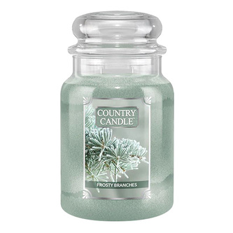 Svíčka ve skleněné dóze Country Candle, Namrzlé větvičky, 680 g