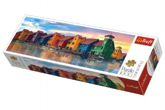 Panoramatické puzzle Groningen, Nizozemsko 1000 dílků