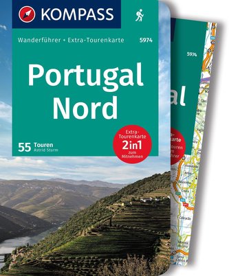 KOMPASS Wanderführer 5974 Portugal Nord, 55 Touren