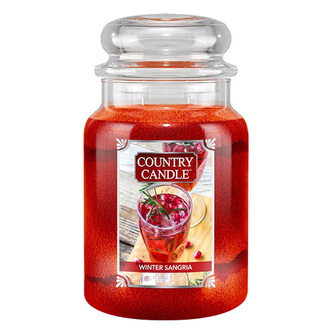 Svíčka ve skleněné dóze Country Candle, Zimní sangria, 680 g