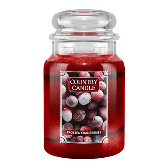 Svíčka ve skleněné dóze Country Candle, Zmrzlé brusinky, 680 g