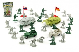 Vojáci sada plast s doplňky