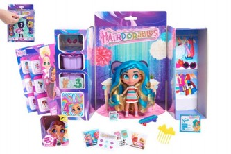 Hairdorables kouzelná panenka překvapení s doplňky plast  v krabici 17x24x8cm
