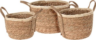 Obal na květináč sada 3 ks pletený TOSCANA