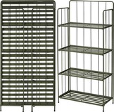 Stojan na květiny kovový 4 patra 118 cm zelená