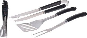 Grilovací nářadí nerez sada 3 ks