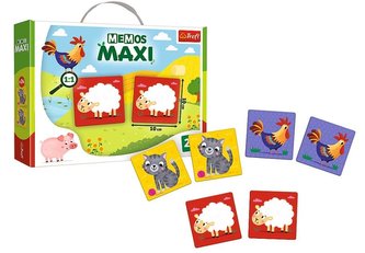 Pexeso Maxi Zvířata na farmě 24 kusů společenská hra v krabici 37x29x6cm 24m+