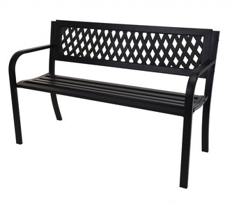 PROGARDEN Zahradní lavice ocelová 119 x 50 x 75 cm KO-YA3000010 PROGARDEN Zahradní lavice ocelová 119 x 50 x 75 cm KO-YA3000010