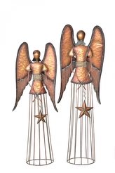 Sada 2 ks plechových andělů
