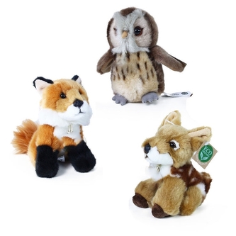 Plyšová zvířata lesní, 3 druhy