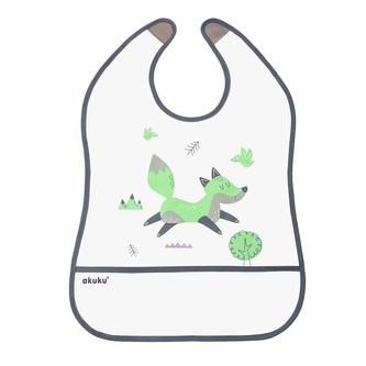 Dětský bryndák s kapsičkou Akuku Liška