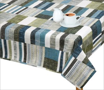 Ubrus EMA - dlaždice modrošedé - 70x70 cm Ubrus EMA - dlaždice modrošedé - 70x70 cm