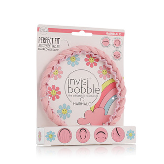 Invisibobble HairHalo Retro Dreamin' čelenka do vlasů Eat, Pink, and be Merry