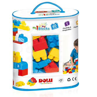 Moje první velké kostky v tašce se zipem, 60ks