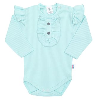 Kojenecké body New Baby Stripes ledově modré - velikost 80 (9-12m)