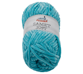 Příze SAMET - tyrkysová - 100g / 100 m