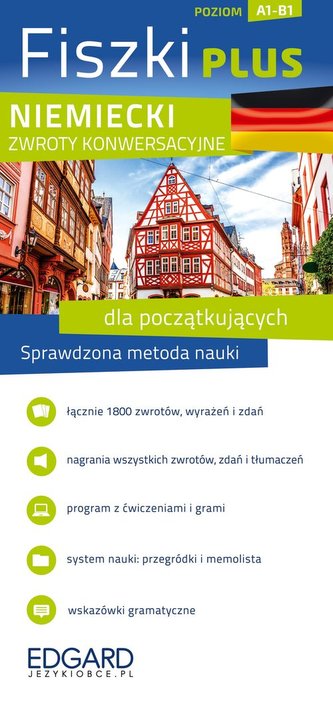 Niemiecki Fiszki PLUS Zwroty konwersacyjne dla początkujących