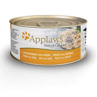 Applaws konzerva Cat Kuřecí prsa se sýrem 6x70g