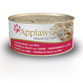 Applaws konzerva Cat Kuřecí prsa s kachnou 6x70g Applaws konzerva Cat Kuřecí prsa s kachnou 6x70g