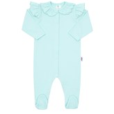 Kojenecký bavlněný overal New Baby Stripes ledově modrá - velikost 86 (12-18m)
