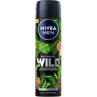Nivea Antiperspirant ve spreji Men Extreme Wild Cedarwood & Grapefruit (Anti-Perspirant) 150 ml man