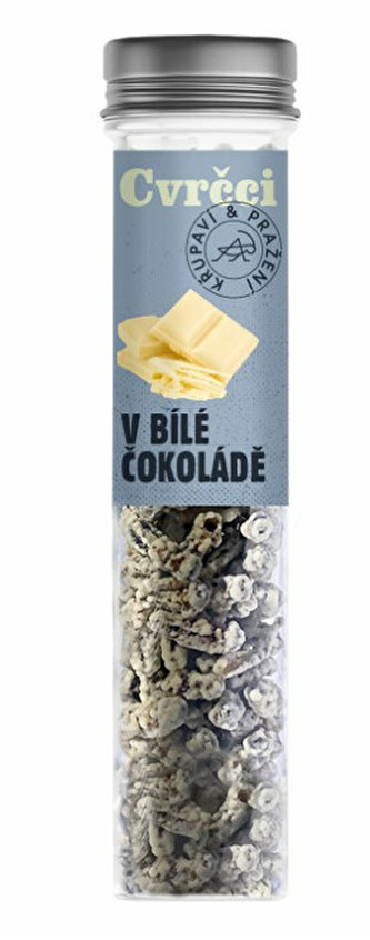 SENS Křupaví cvrčci v bílé čokoládě 30 g