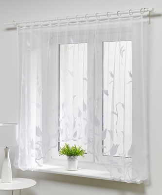 Dekorační oblouková žakárová záclona TULIPÁNY 300x150 cm MyBestHome