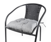 Zahradní prošívaný sedák na židli TRENTO světle šedá 42x42 cm Mybesthome