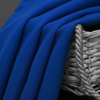 Dekorační krátký závěs s řasící páskou LUCCA 160 modrá 140x160 cm (cena za 1 kus) MyBestHome