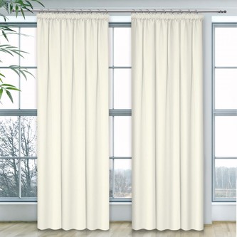 Dekorační závěs s řasící páskou LUCCA 250 smetanová 140x250 cm (cena za 1 kus) MyBestHome