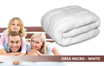 Prošívaná antialergická celoroční přikrývka ORSA MICRO bílá 200x220 cm MyBestHome