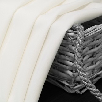 Dekorační krátký závěs s kroužky COLOR 160 smetanová 140x160 cm (cena za 1 kus) MyBestHome