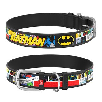 Waudog obojek kožený DC Batman komiks (18-24cm/1,2cm)