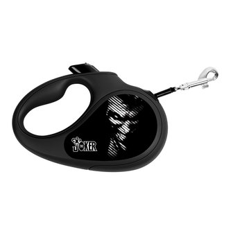 Waudog vodítko samonavíjecí DC Dark Joker - 15kg/5m/S