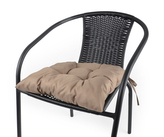 Zahradní prošívaný sedák na židli TRENTO cappuccino 42x42 cm Mybesthome