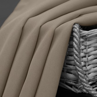 Dekorační krátký závěs s řasící páskou LUCCA 160 kávová 140x160 cm (cena za 1 kus) MyBestHome