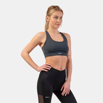 Sportovní podprsenka Active Medium Impact Dark Grey - NEBBIA - Velikost: S